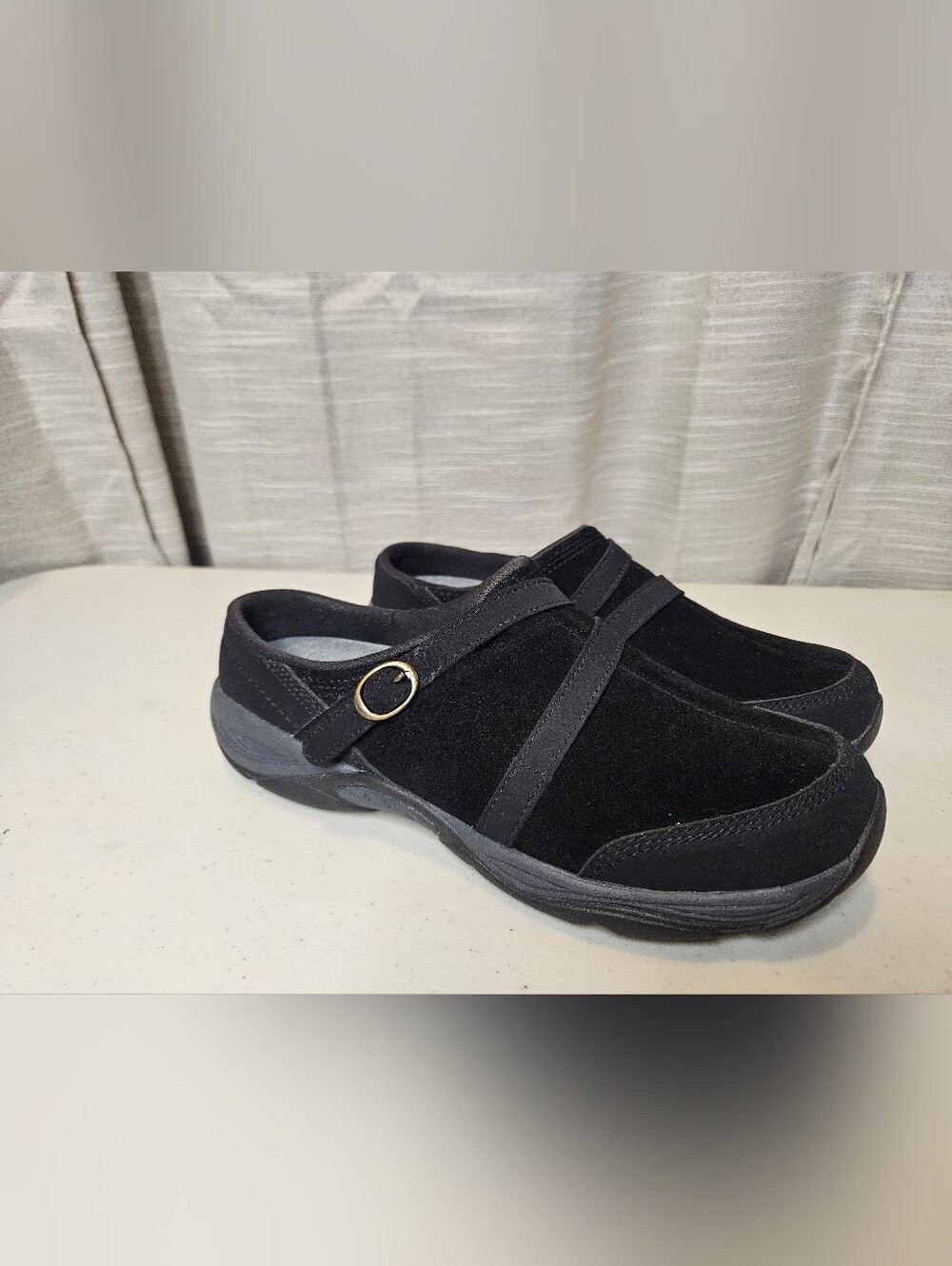 EASY SPIRIT Womens Black Equinox Slip On Mules 8 M New